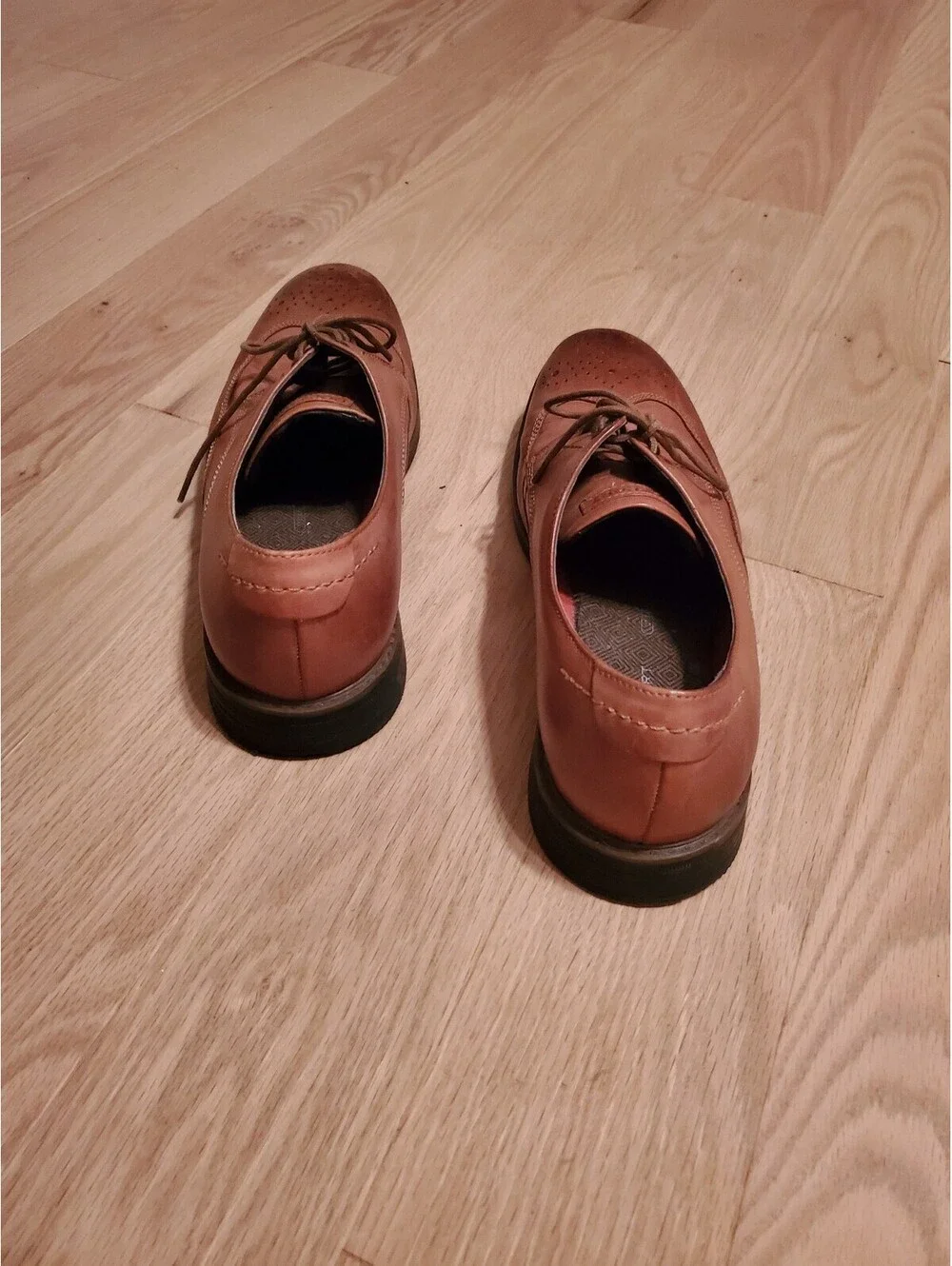 Rockport Brown Leather Wingtip Dress Shoes